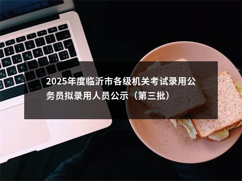 2025年度临沂市各级机关考试录用公务员拟录用人员公示（第三批） 图片