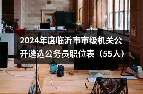 2024年度临沂市市级机关公开遴选公务员职位表（55人） 图片
