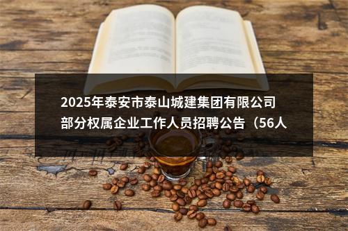2025年泰安市泰山城建集团有限公司部分权属企业工作人员招聘公告（56人） 图片